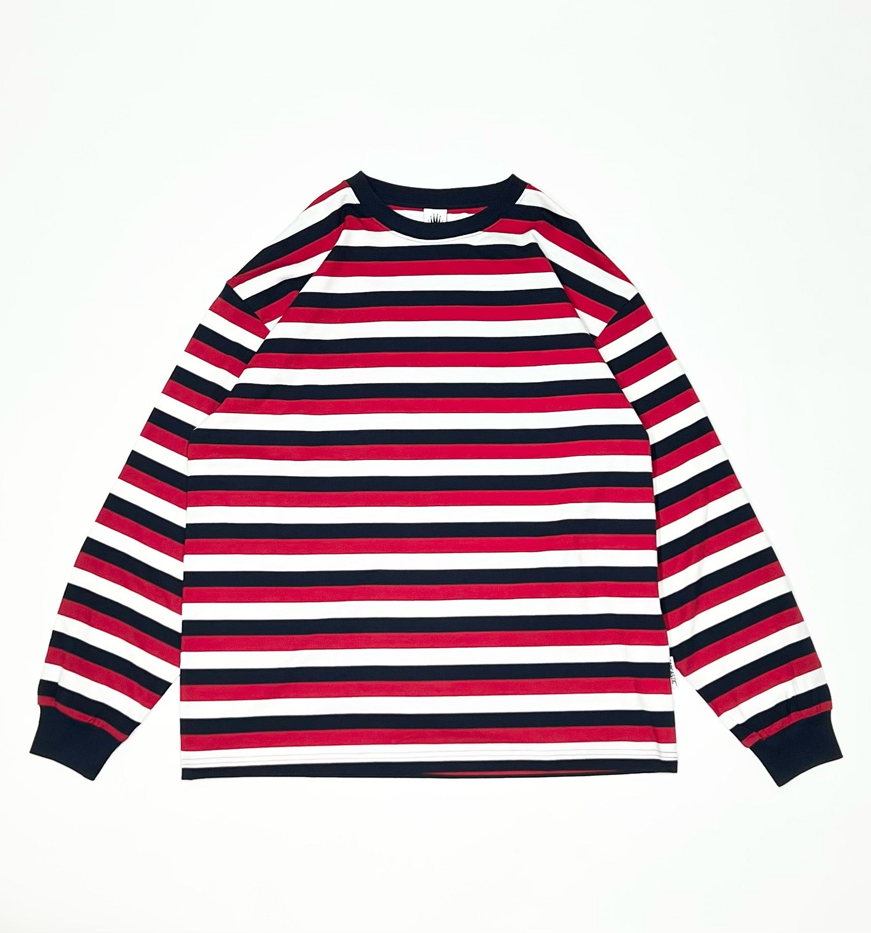 SARCASTIC Billy Stripe Long Sleeve Tee Red | someday